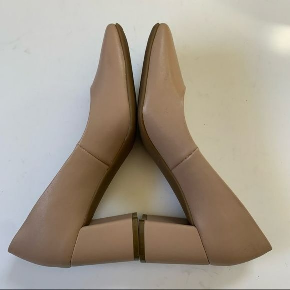 Naturalizer Warner Nude Square Toe Slip On Block Heel Pump 8.5 - Picture 8 of 10